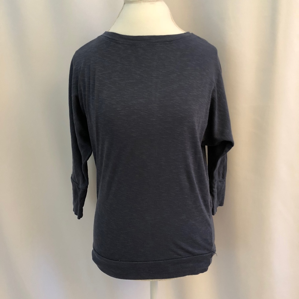 Cynthia Rowley Heather Blue Dolman Sweatshirt